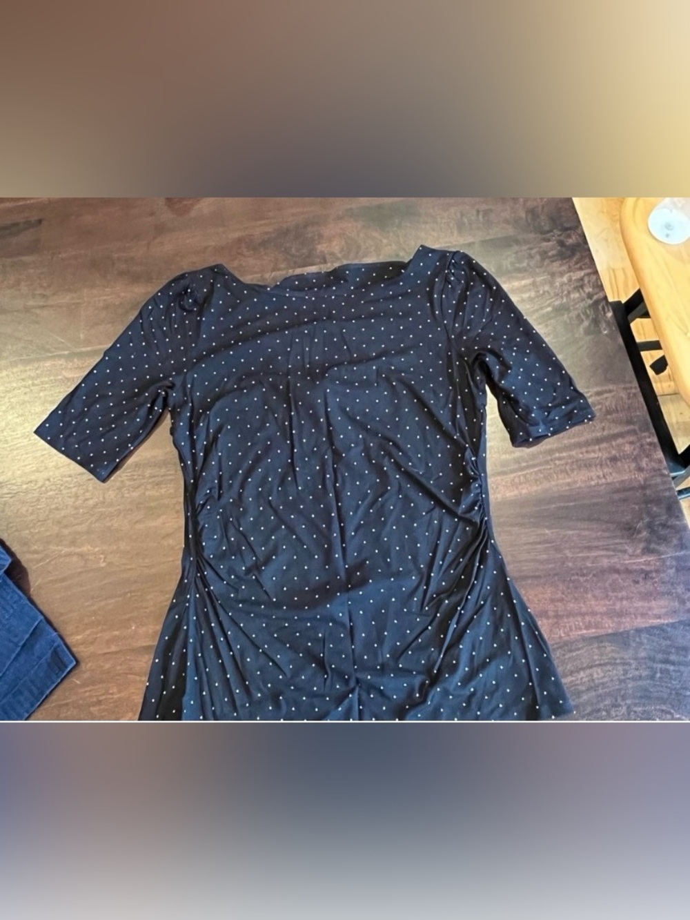 White House Black Market Polka Dot Blouse